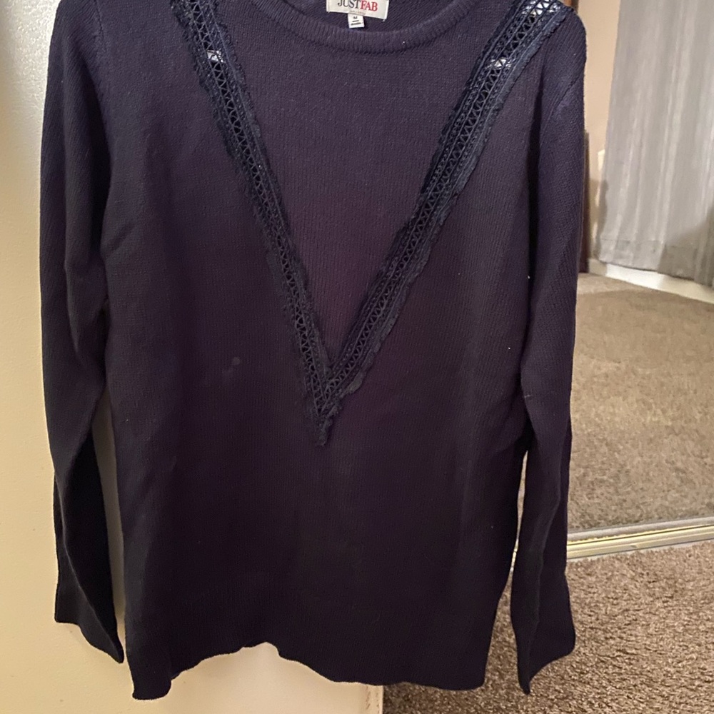 Pretty navy blue lightweight sweater